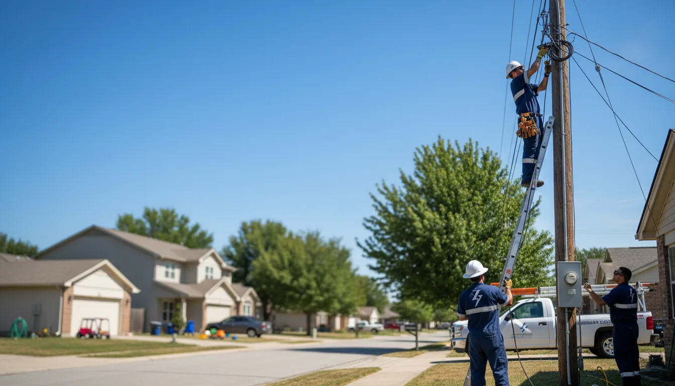 Residential electrician providing installation services in Arona, PA